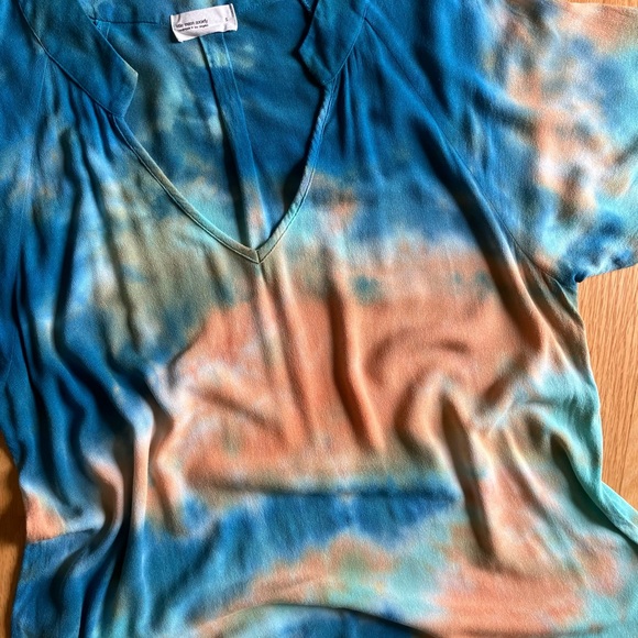 Blue and Orange Tie-Dye Cover-up Dress size S - Picture 4 of 7